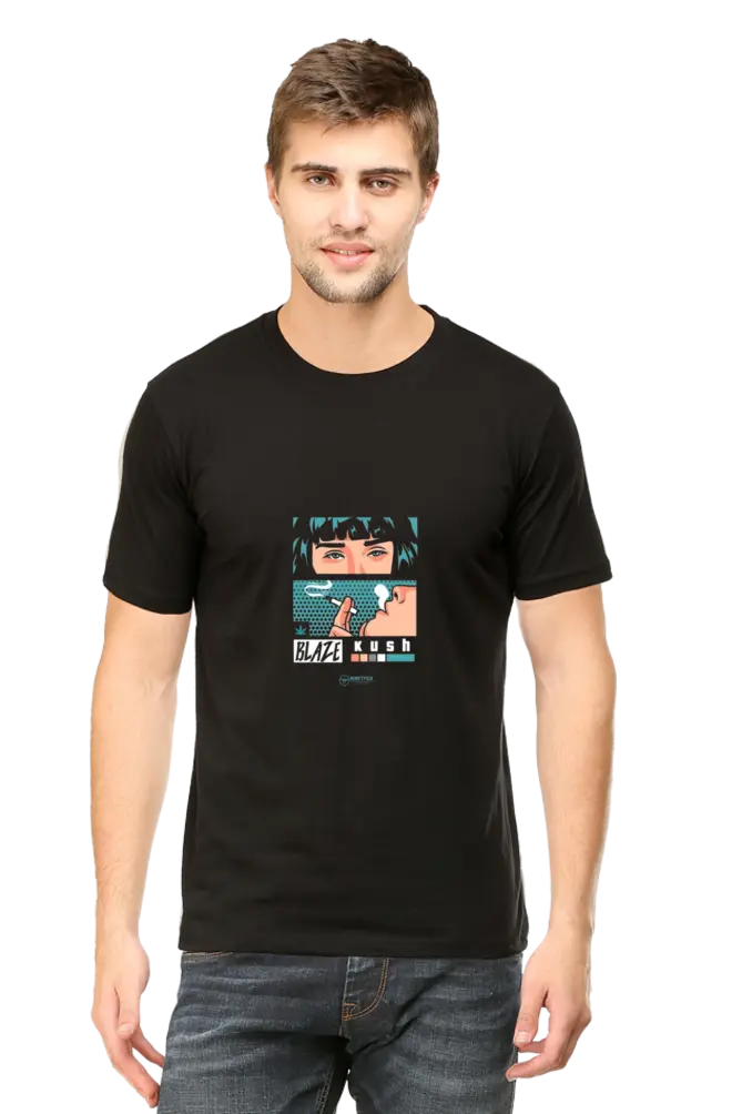Smoke T shirt(Black) (S)