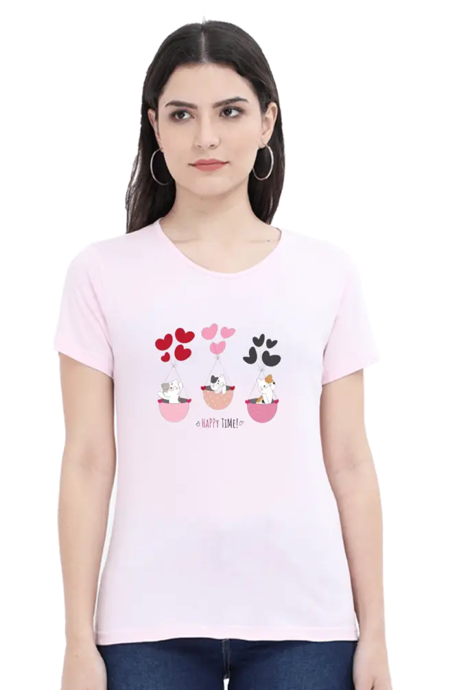 Happy Time Girl T shirt (S)