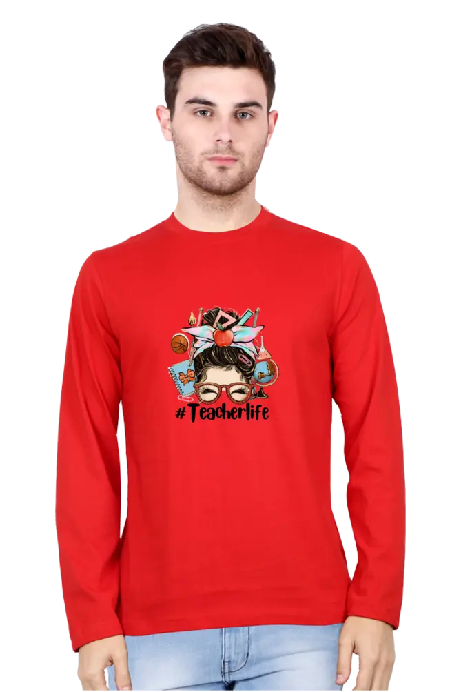 Teacher Men Full T shirt (S)