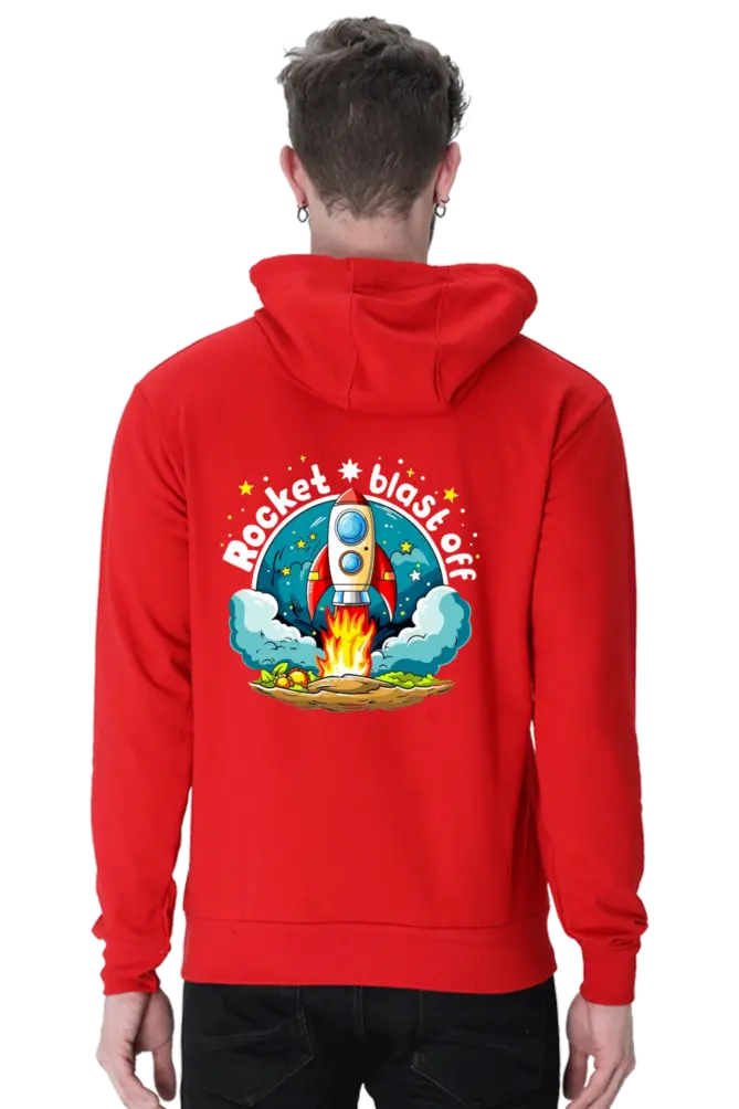 Men Rocket hooded sweatshirt