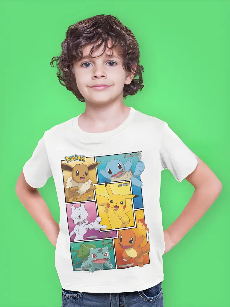 Pokamon White T shirt (S)