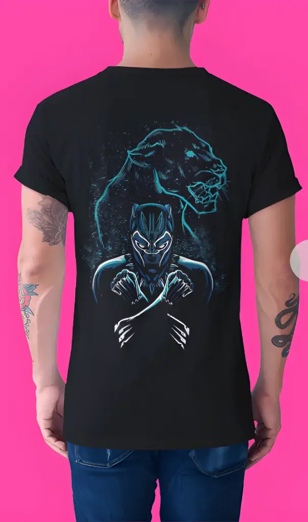 PhANTER bLACK t SHIRT (S)