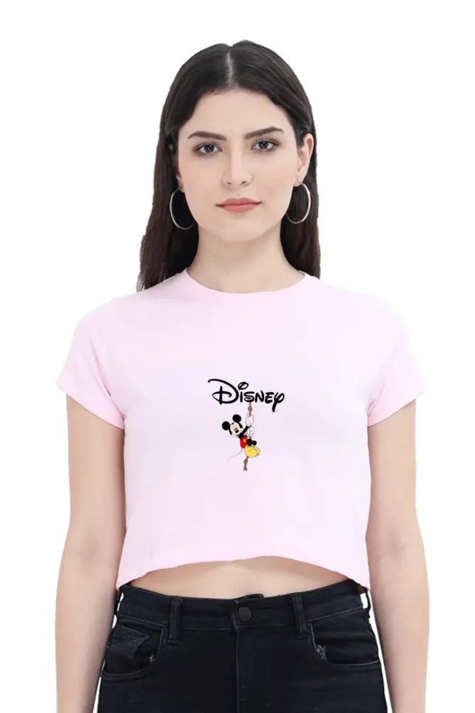 disney crop top (S, PINK)
