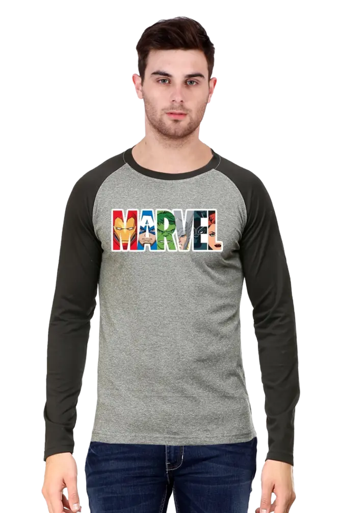 marvel men black t shirt (S)