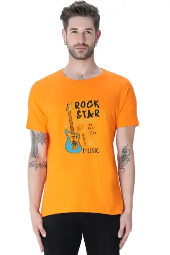 Rock Star T shirt(Orange)
