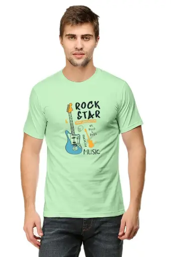 Rock Star T shirt(Light Green)