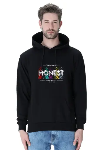 Honest hooded sweatshirt