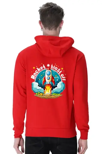 Men Rocket hooded sweatshirt